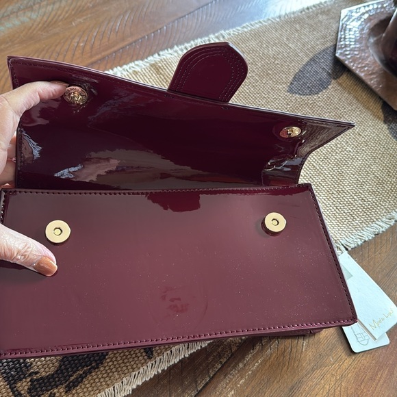 Elegant Burgundy Clutch by Moda Luxe - Picture 3 of 6